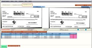 remote deposit capture duplicate check screen