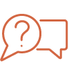 question conversation bubble icon